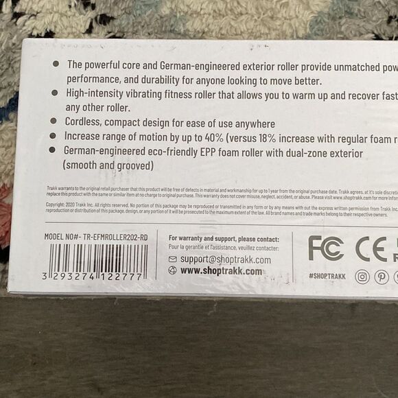 TRAKK Barrel  Vibrating Foam Roller 4 Speed - Picture 4 of 5